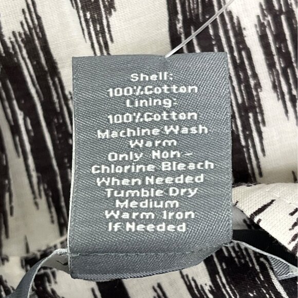 Ann Taylor Womens Brown & White Ikat Patterned Cotton Skirt Size 2 - New - Picture 6 of 9